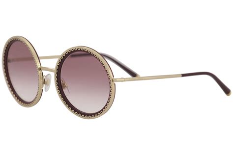 round metal sunglasses with dg logo